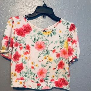 GB womens xl rayon floral top